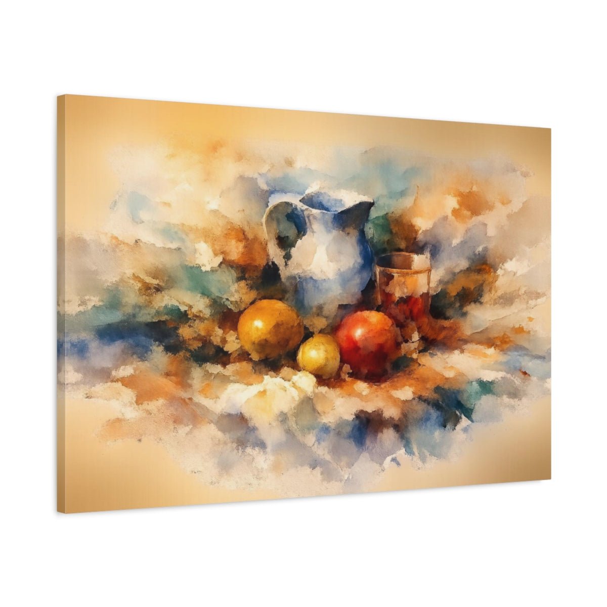 Watercolor Still Life Nature - Canvas Wall Art Print - YesArtYes