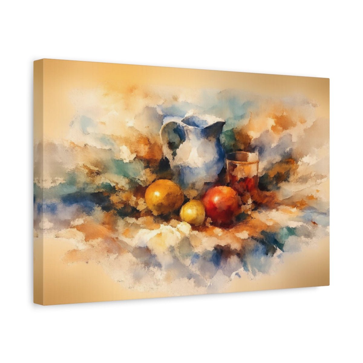 Watercolor Still Life Nature - Canvas Wall Art Print - YesArtYes