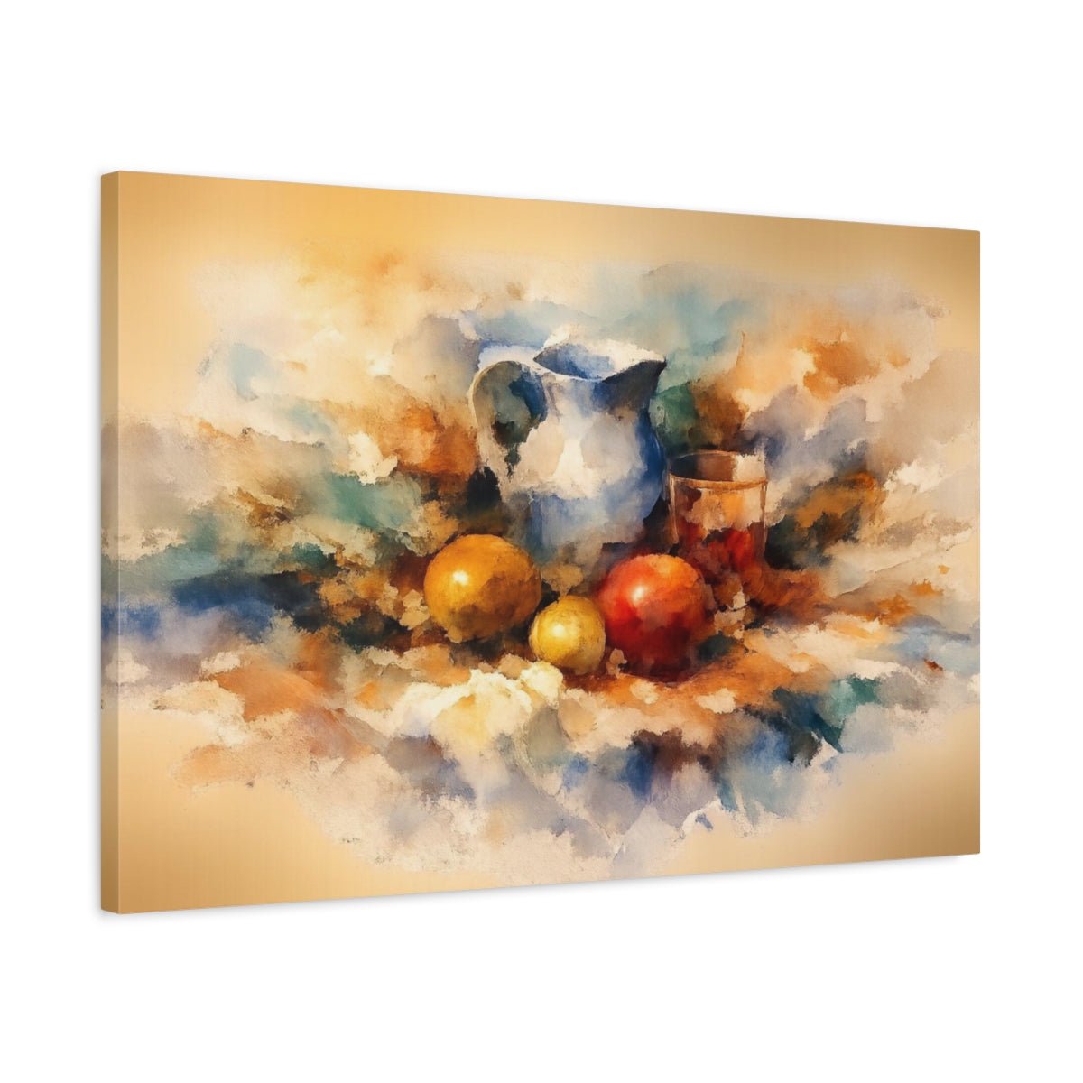 Watercolor Still Life Nature - Canvas Wall Art Print - YesArtYes