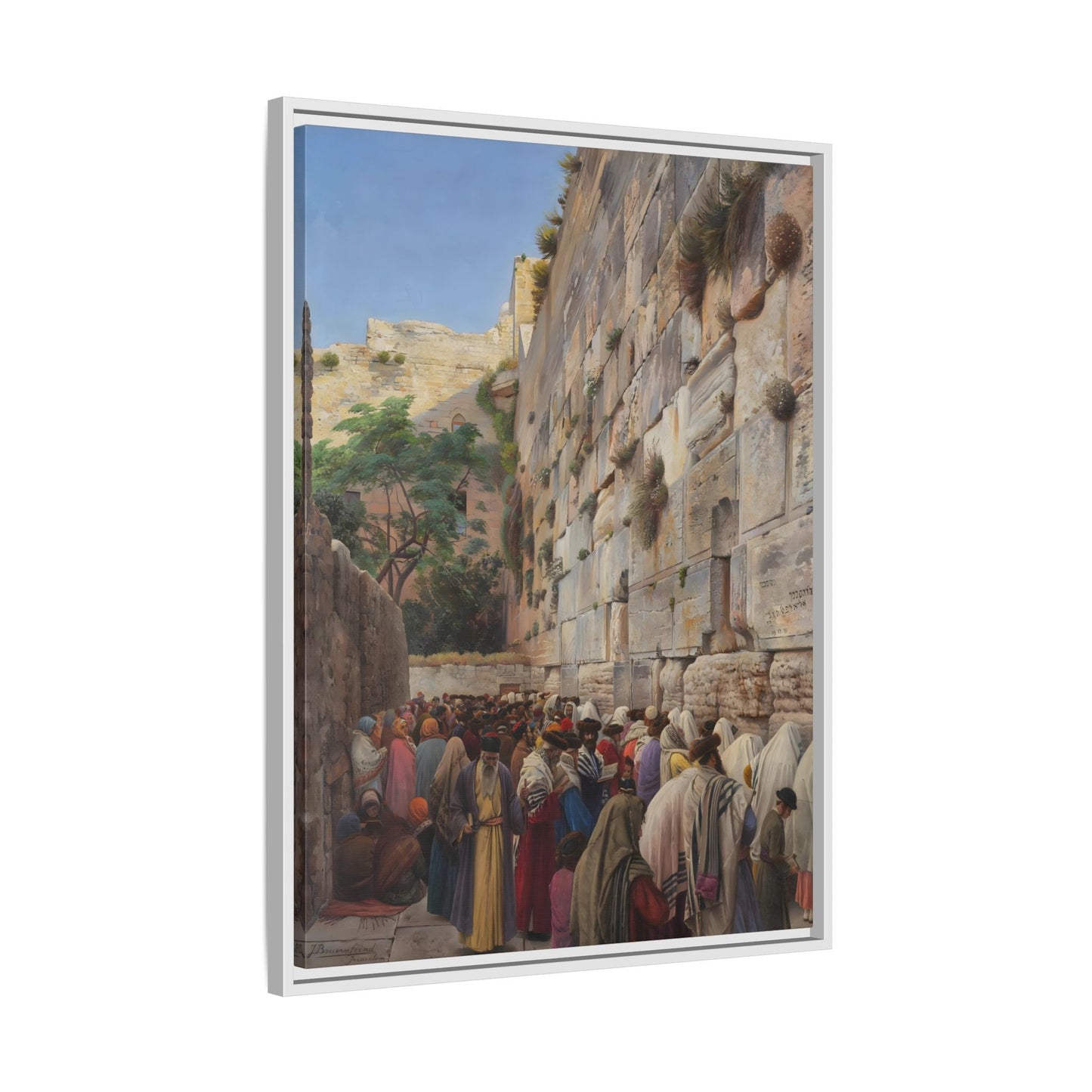 Western Wall Jerusalem Jewish Canvas Wall Art Print - YesArtYes