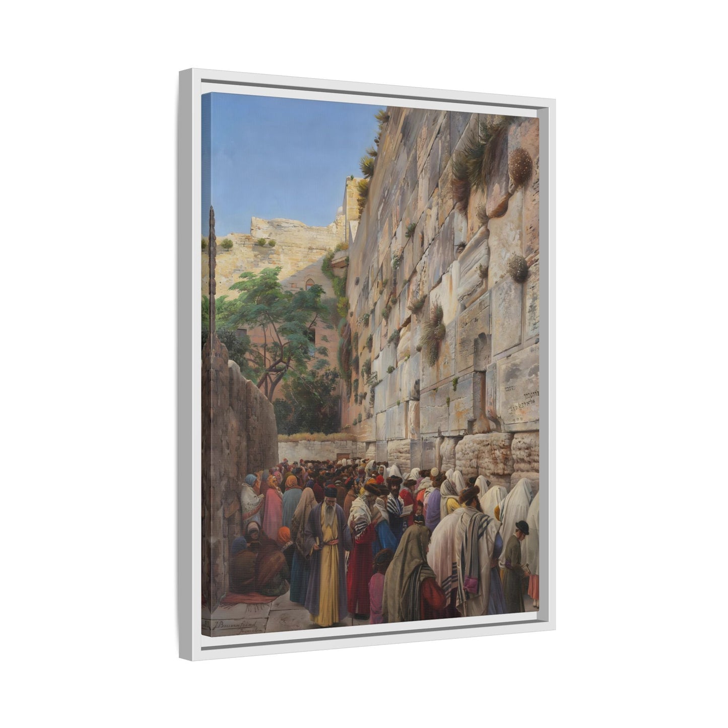 Western Wall Jerusalem Jewish Canvas Wall Art Print - YesArtYes