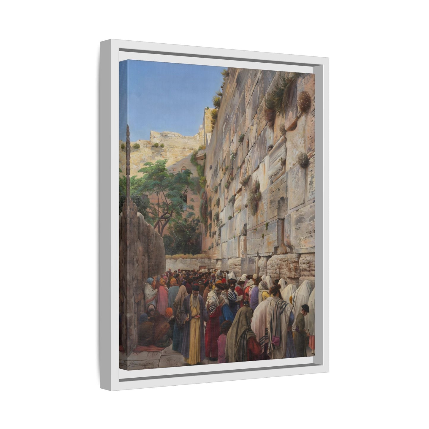 Western Wall Jerusalem Jewish Canvas Wall Art Print - YesArtYes