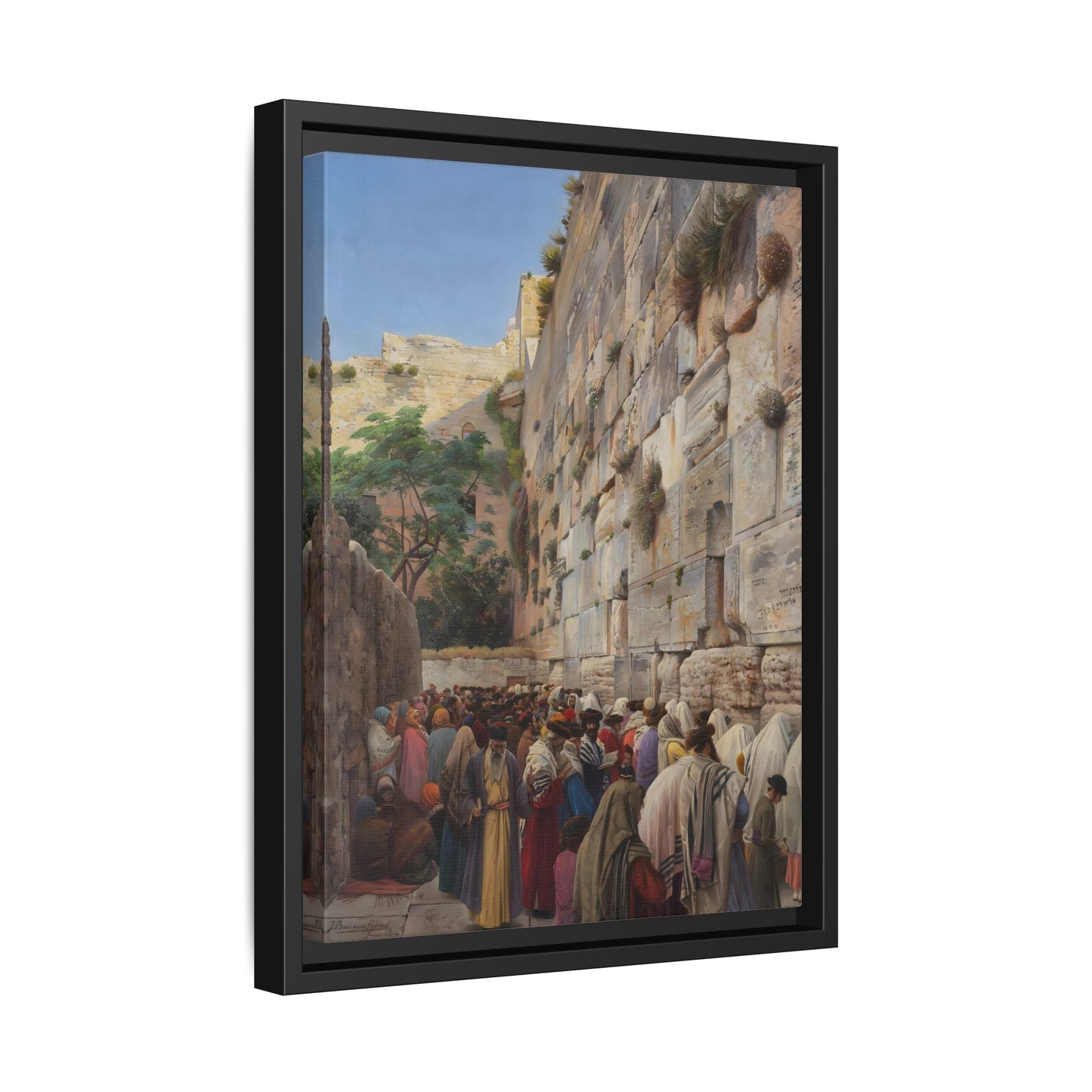 Western Wall Jerusalem Jewish Canvas Wall Art Print - YesArtYes