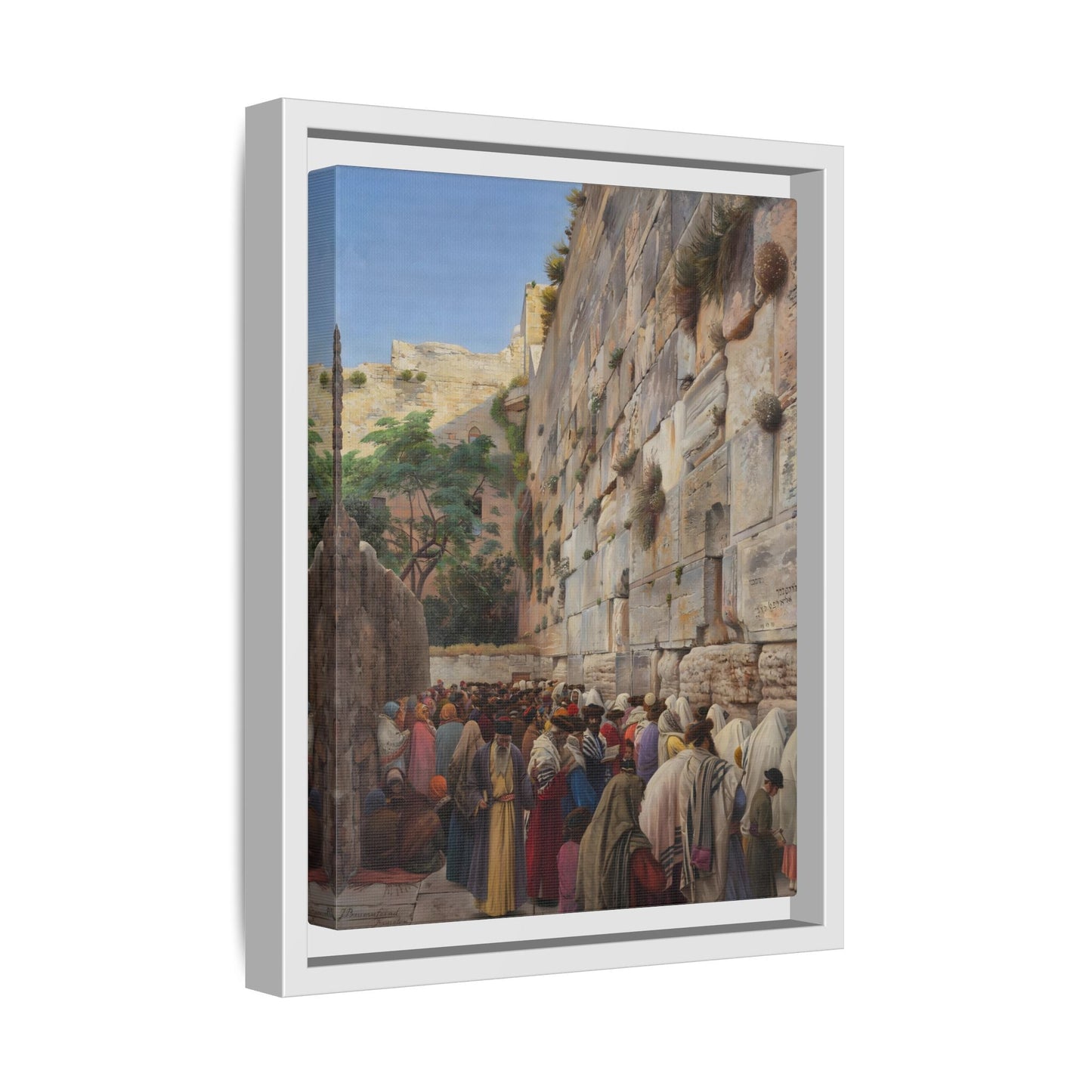 Western Wall Jerusalem Jewish Canvas Wall Art Print - YesArtYes