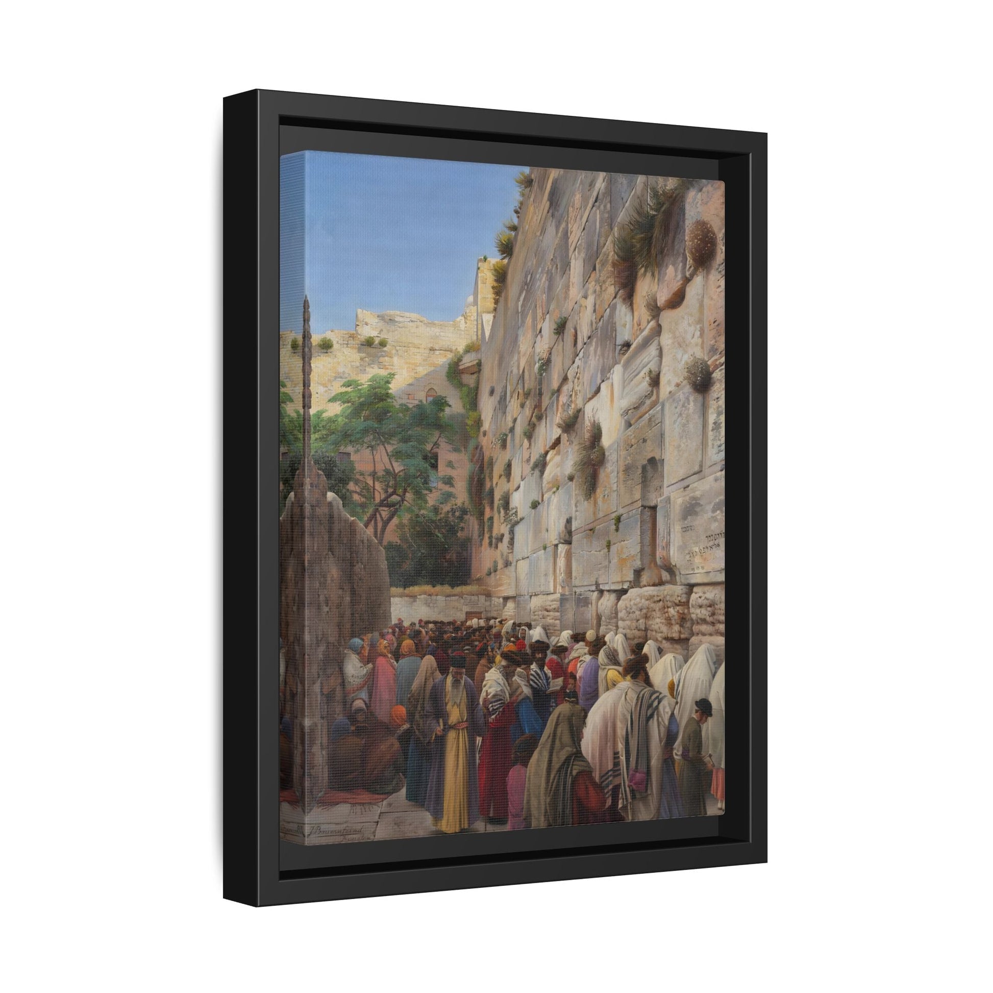 Western Wall Jerusalem Jewish Canvas Wall Art Print - YesArtYes
