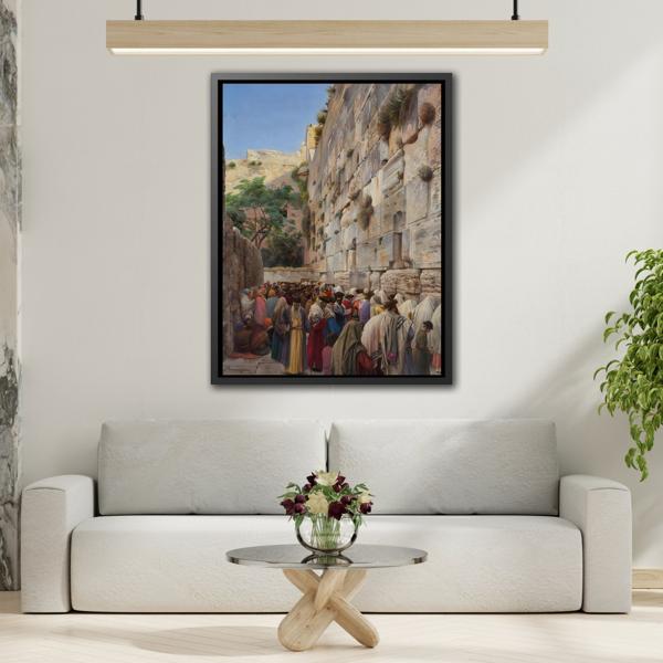 Western Wall Jerusalem Jewish Canvas Wall Art Print - YesArtYes