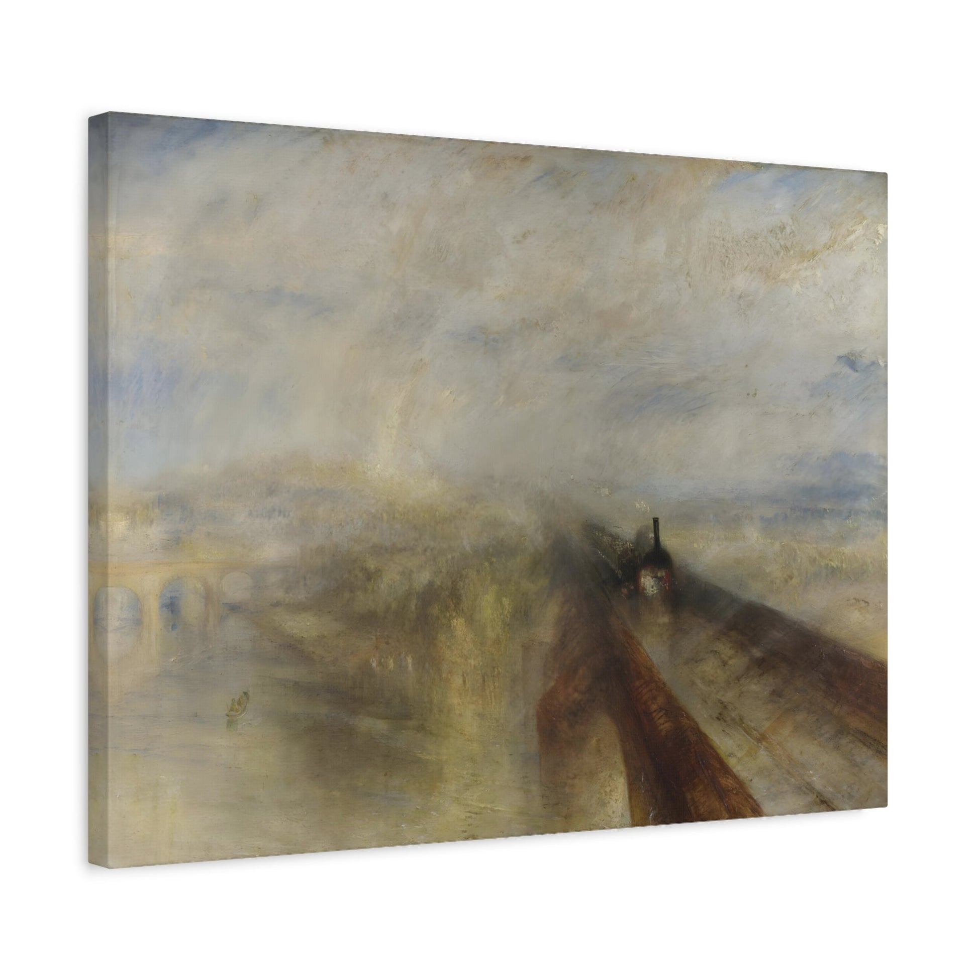 William Turner Rain Steam Watercolor Canvas Wall Art Painting Print - YesArtYes