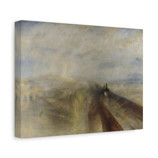 William Turner Rain Steam Watercolor Canvas Wall Art Painting Print - YesArtYes