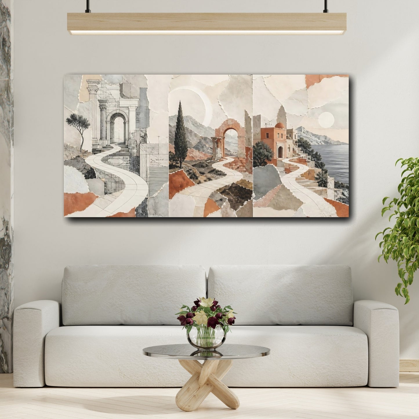 Mockup 2. Winding Path To Archway shown as canvas print