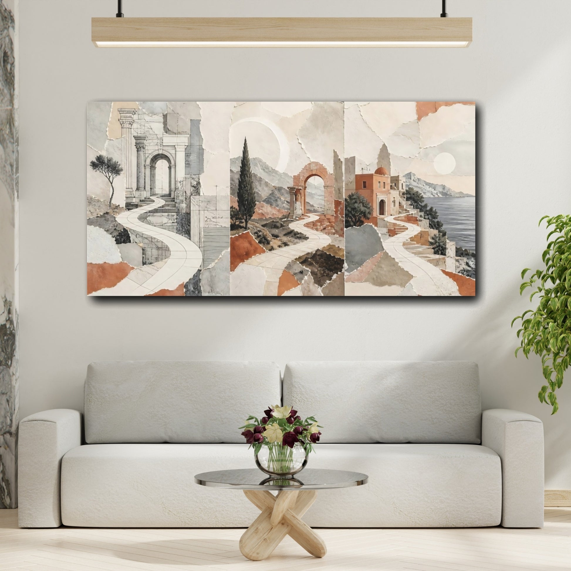Mockup 2. Winding Path To Archway shown as canvas print