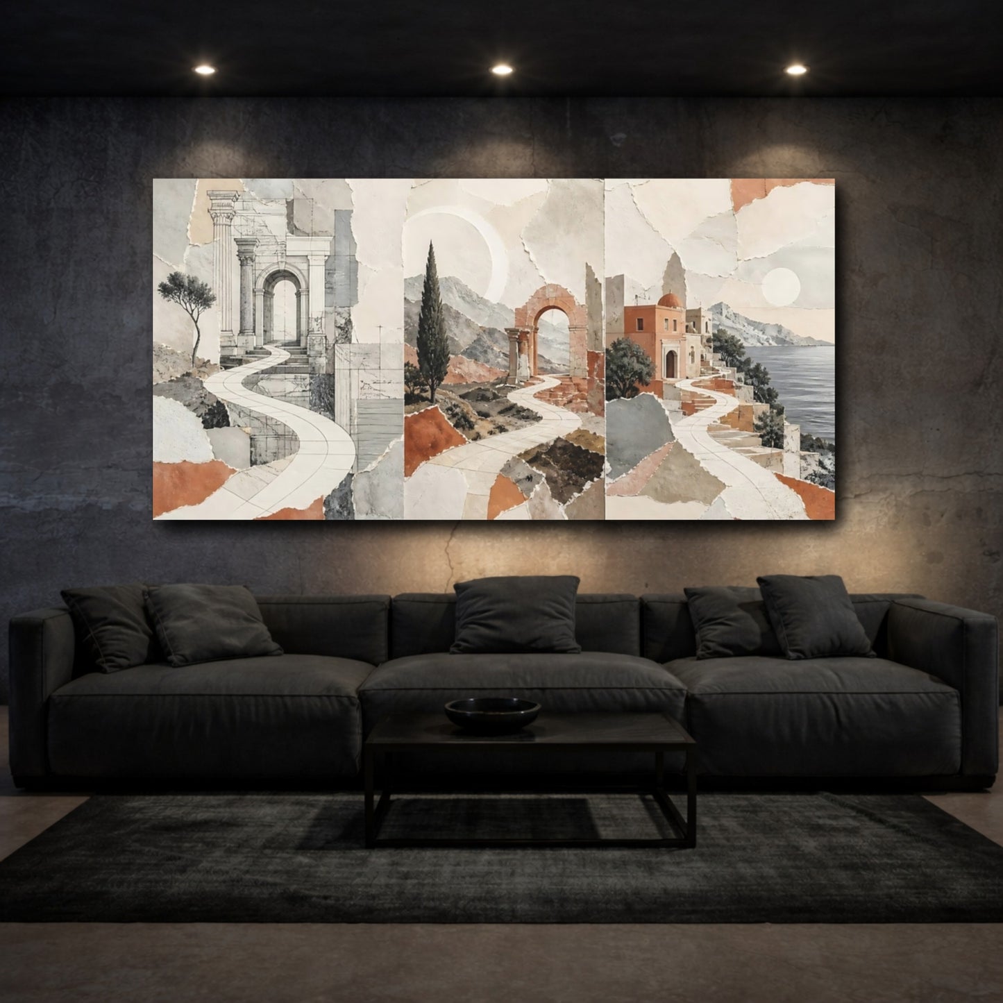 Mockup 3. Winding Path To Archway shown as canvas print