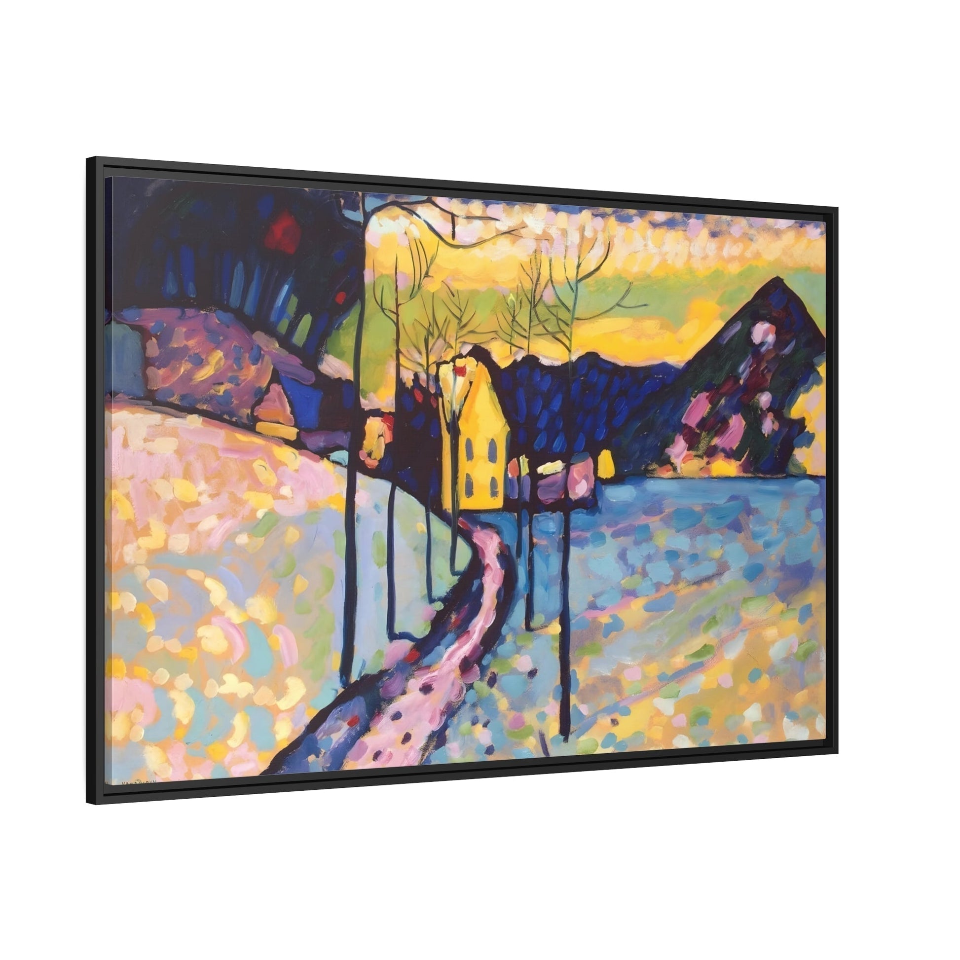 Winter Landscape Canvas Wall Art Print - Modern Abstract Prints for Home or Office by Kandinsky