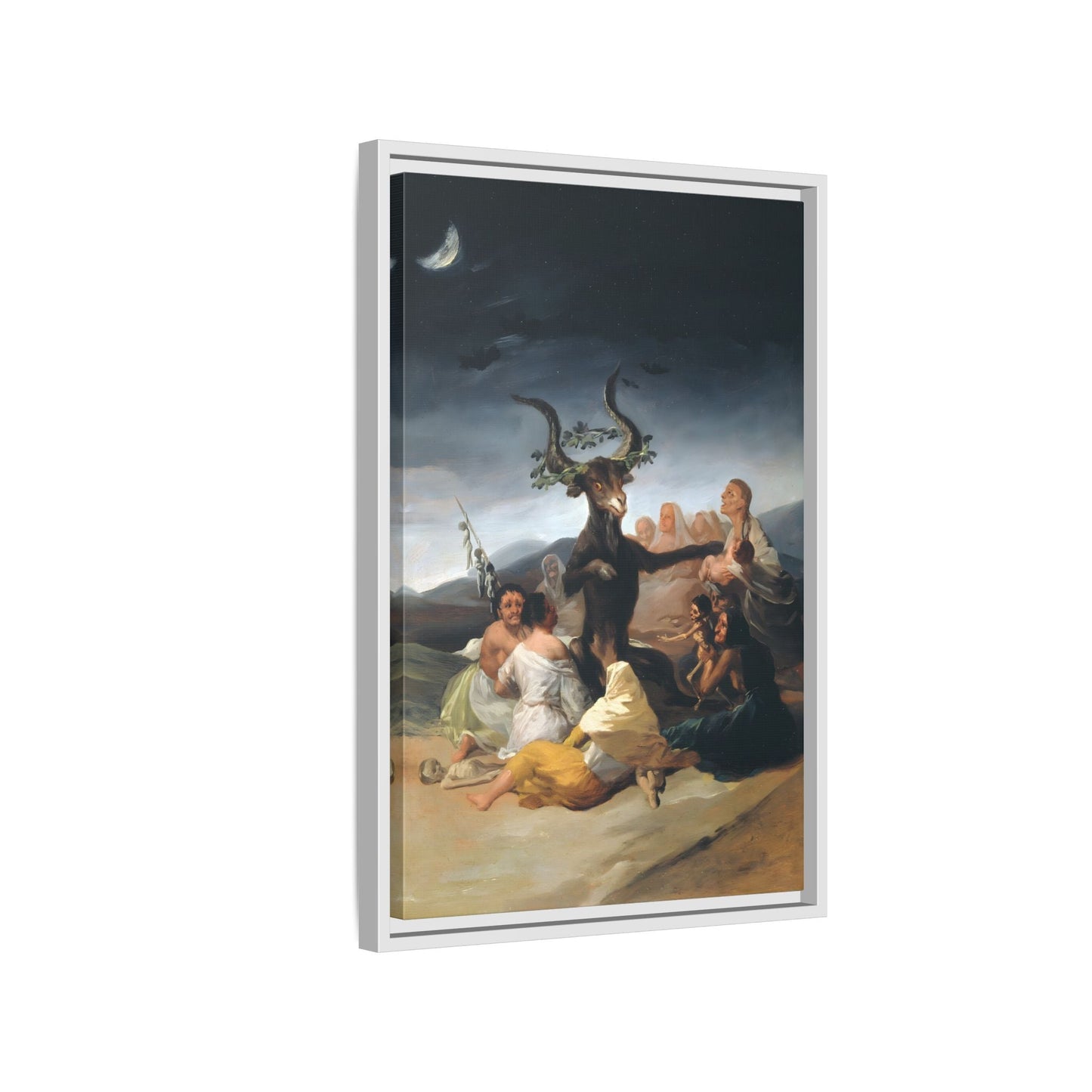 Witches Of Sabbath Goya Framed Large Canvas Wall Art Prints - YesArtYes