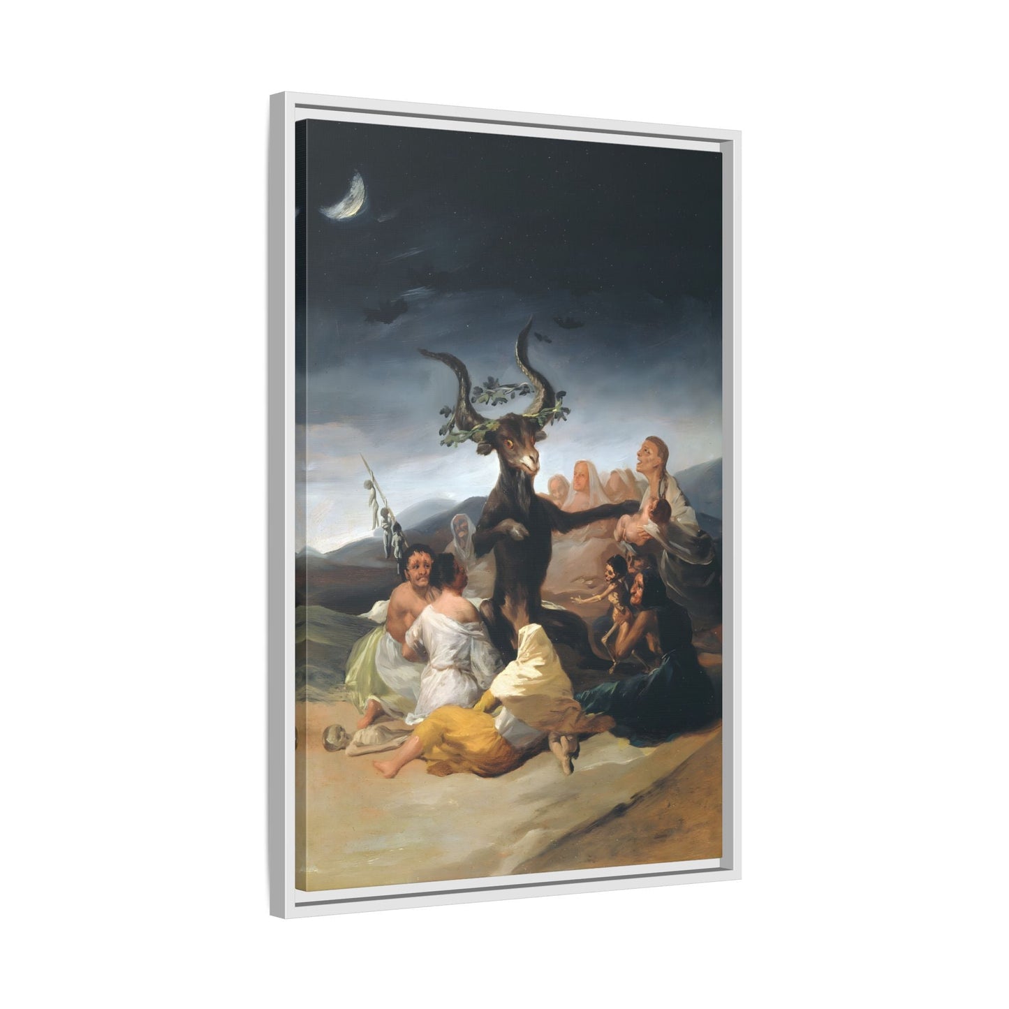 Witches Of Sabbath Goya Framed Large Canvas Wall Art Prints - YesArtYes