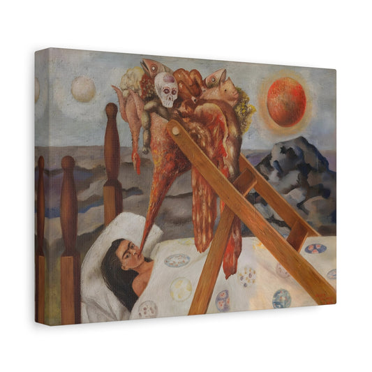 Without Hope Canvas Wall Art Print - Famous Mexican Kahlo Painting - YesArtYes