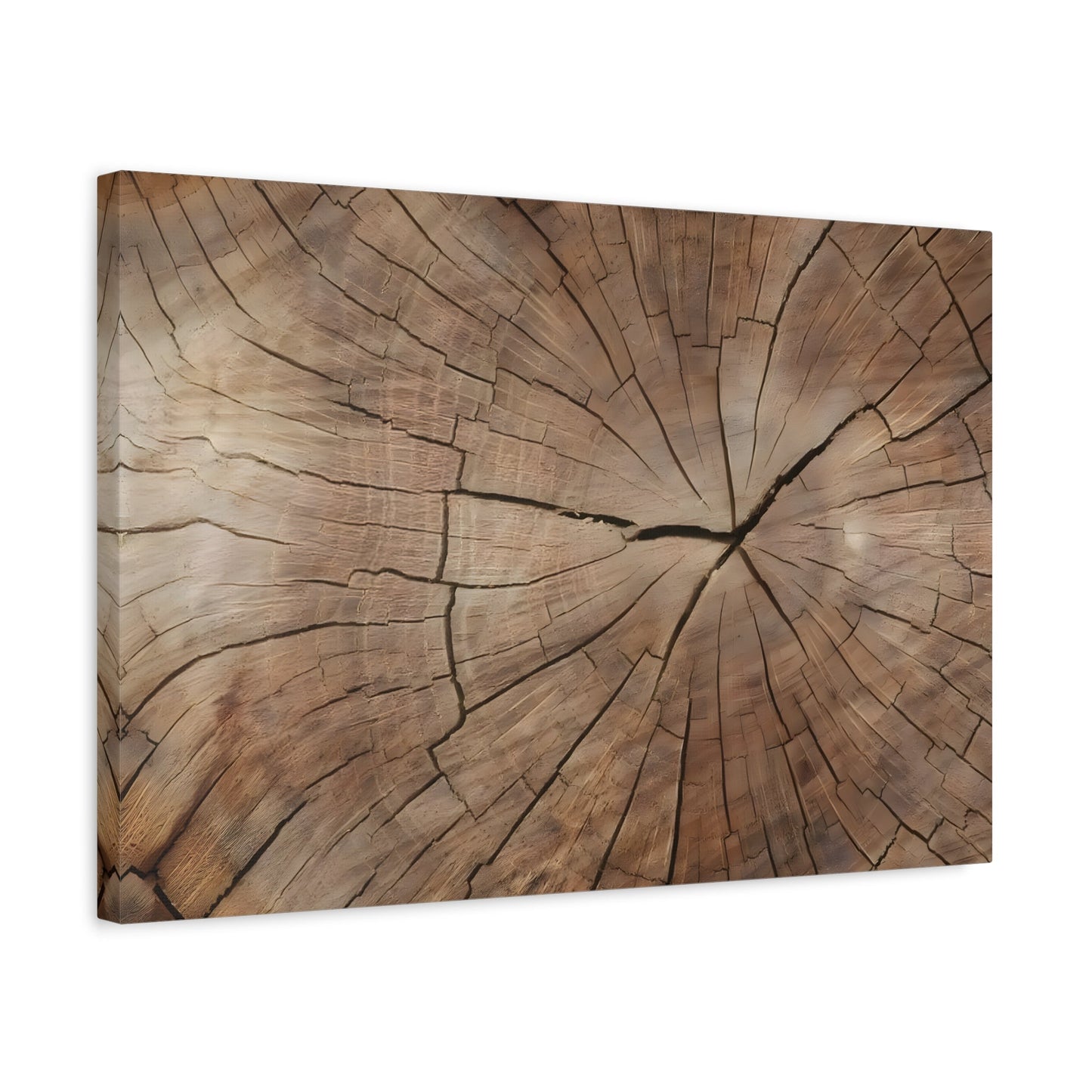 Wood Texture Canvas Print Wall Art, Brown Nature Decor - YesArtYes