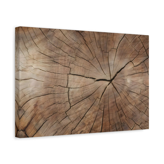 Wood Texture Canvas Print Wall Art, Brown Nature Decor - YesArtYes
