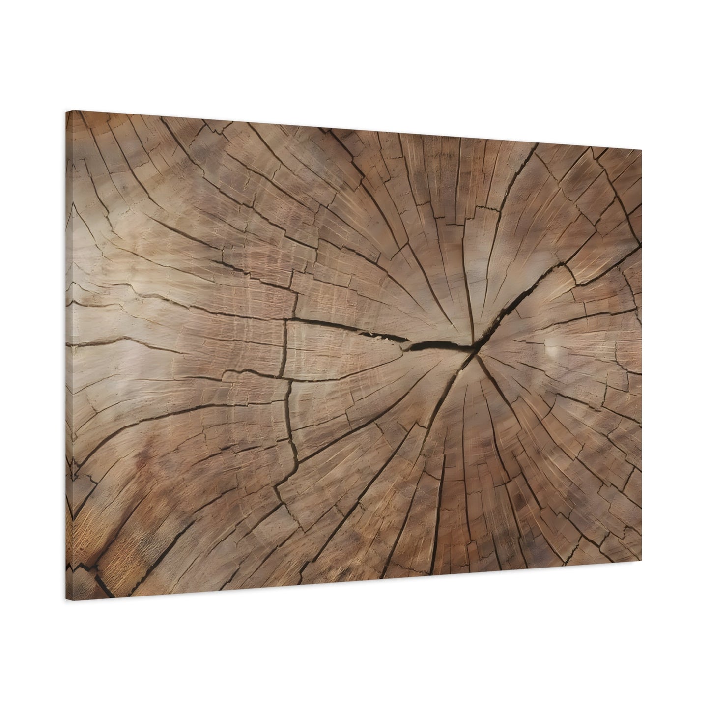 Wood Texture Canvas Print Wall Art, Brown Nature Decor - YesArtYes