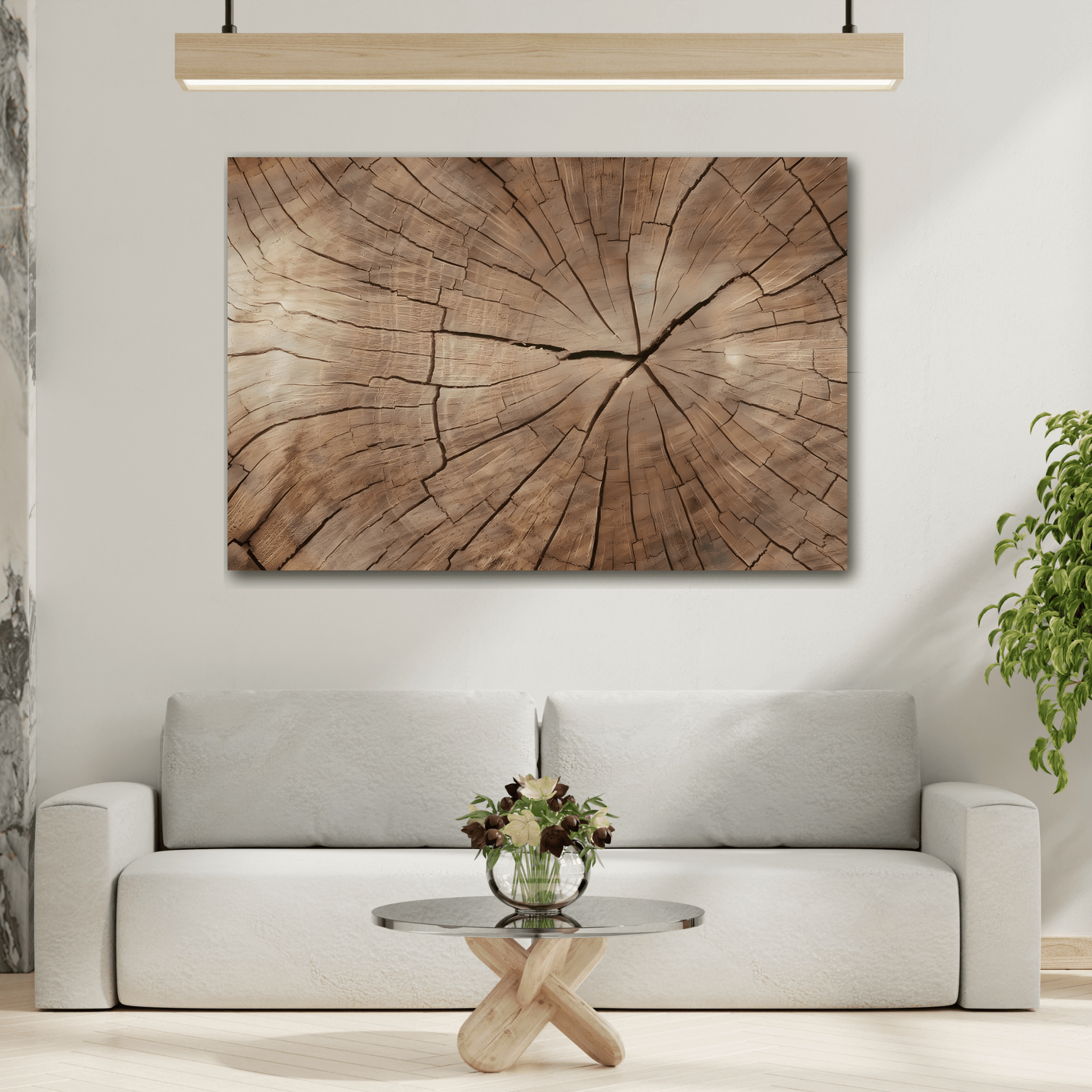 Wood Texture Canvas Print Wall Art, Brown Nature Decor - YesArtYes