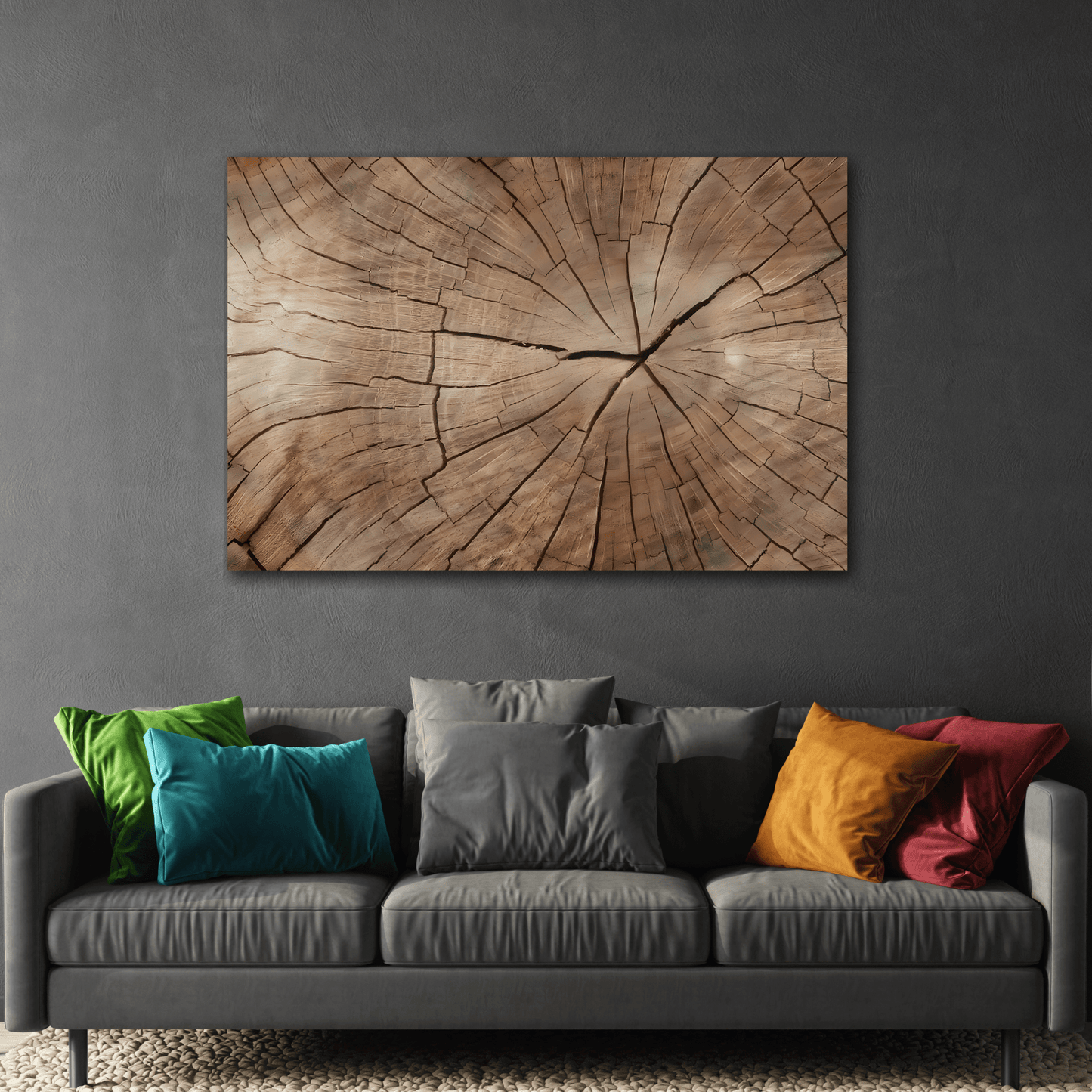 Wood Texture Canvas Print Wall Art, Brown Nature Decor - YesArtYes