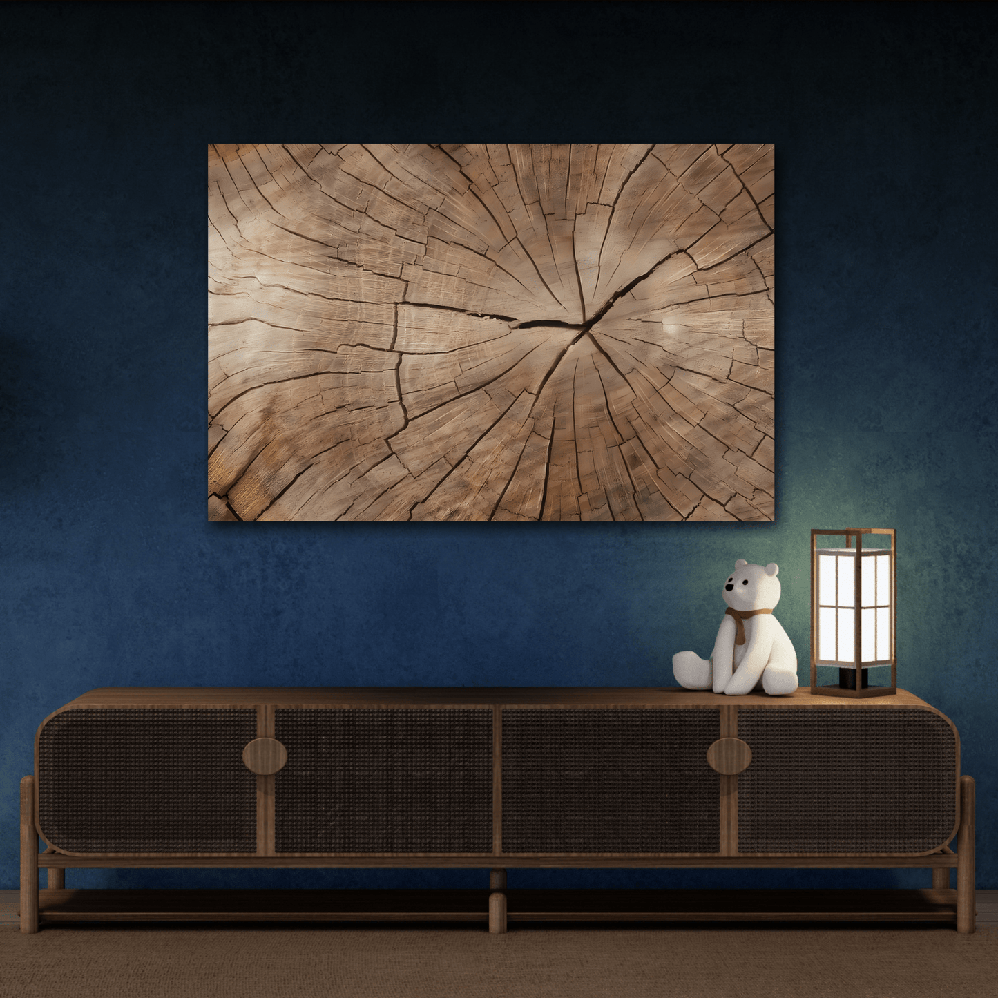 Wood Texture Canvas Print Wall Art, Brown Nature Decor - YesArtYes
