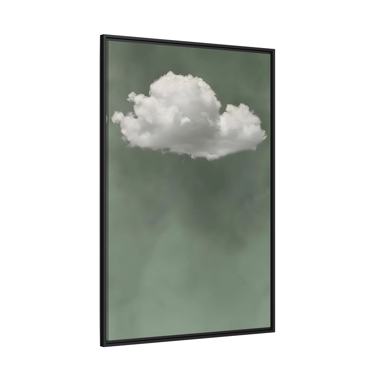 Zen Canvas Prints Surreal Sage - Green Cloud Wall Art - YesArtYes