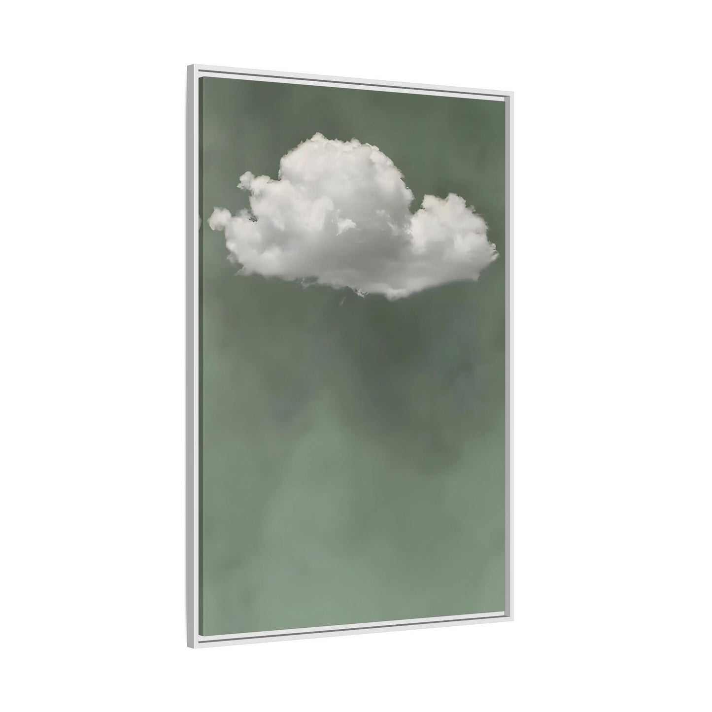 Zen Canvas Prints Surreal Sage - Green Cloud Wall Art - YesArtYes