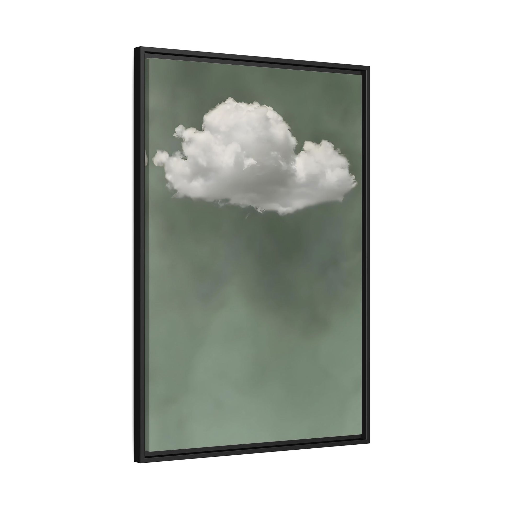 Zen Canvas Prints Surreal Sage - Green Cloud Wall Art - YesArtYes