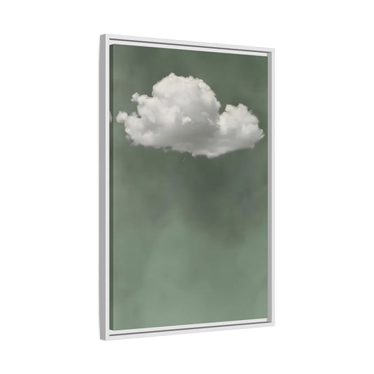 Zen Canvas Prints Surreal Sage - Green Cloud Wall Art - YesArtYes