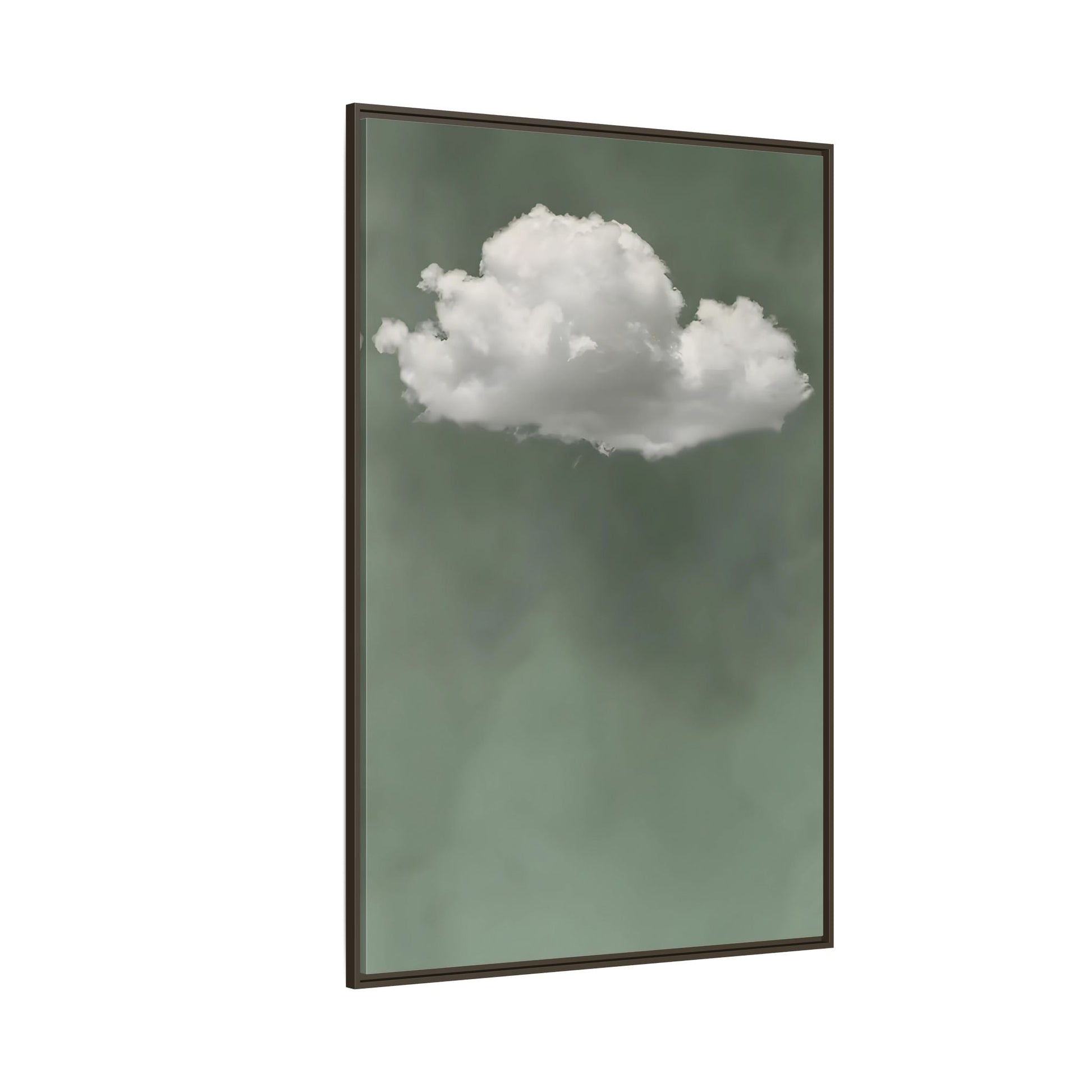 Zen Canvas Prints Surreal Sage - Green Cloud Wall Art - YesArtYes