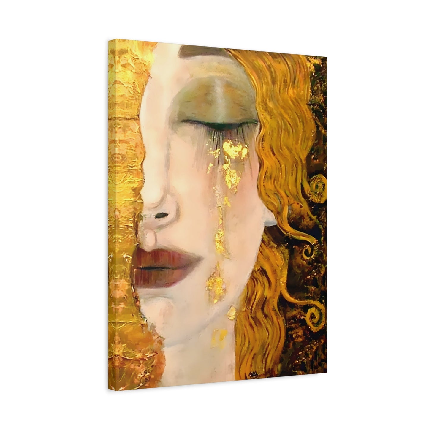 Zilberman Golden Tears Canvas Print - French Gold Wall Art - YesArtYes