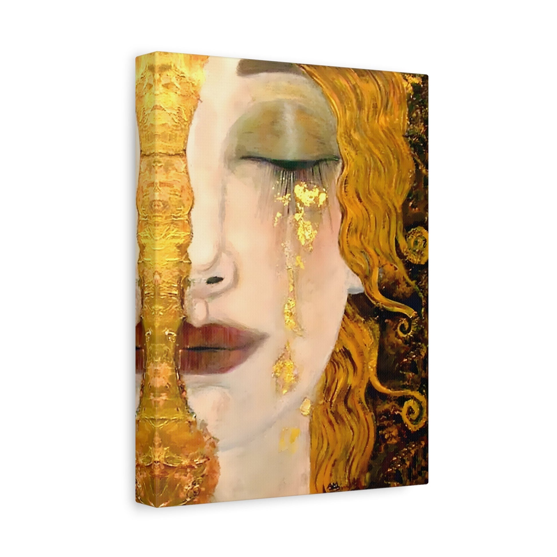 Zilberman Golden Tears Canvas Print - French Gold Wall Art - YesArtYes