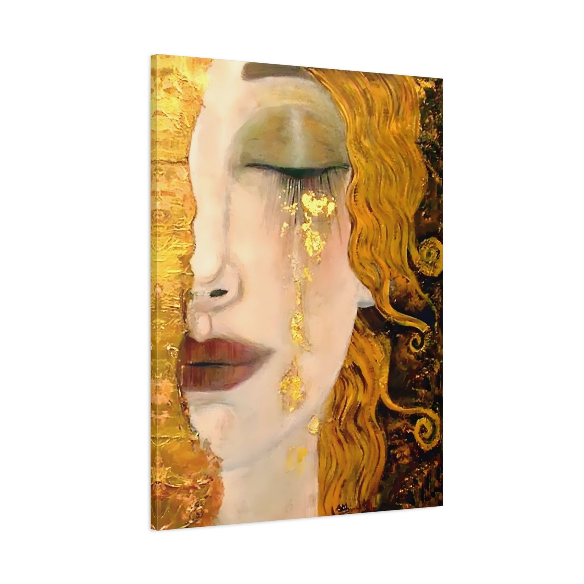 Zilberman Golden Tears Canvas Print - French Gold Wall Art - YesArtYes