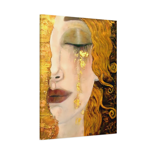 Zilberman Golden Tears Canvas Print - French Gold Wall Art - YesArtYes