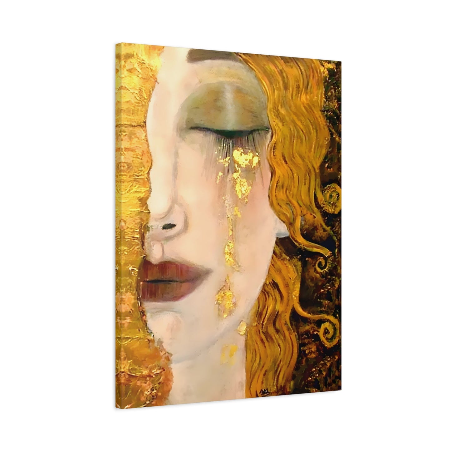 Zilberman Golden Tears Canvas Print - French Gold Wall Art - YesArtYes